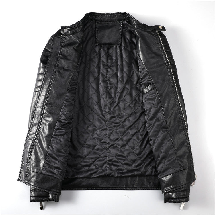 PP Black Leather Jacket #12 – Ref 4659 | Men's Streetwear