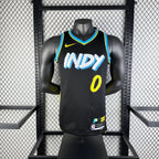 Tyrese Haliburton Indiana Pacers No.0 City Edition Jersey 2023-24 - View 6
