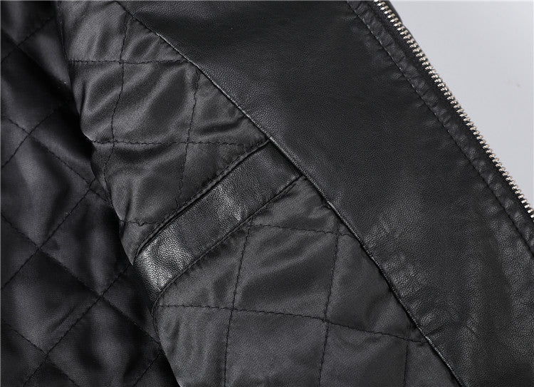 PP Black Leather Jacket #12 – Ref 4659 | Men's Streetwear