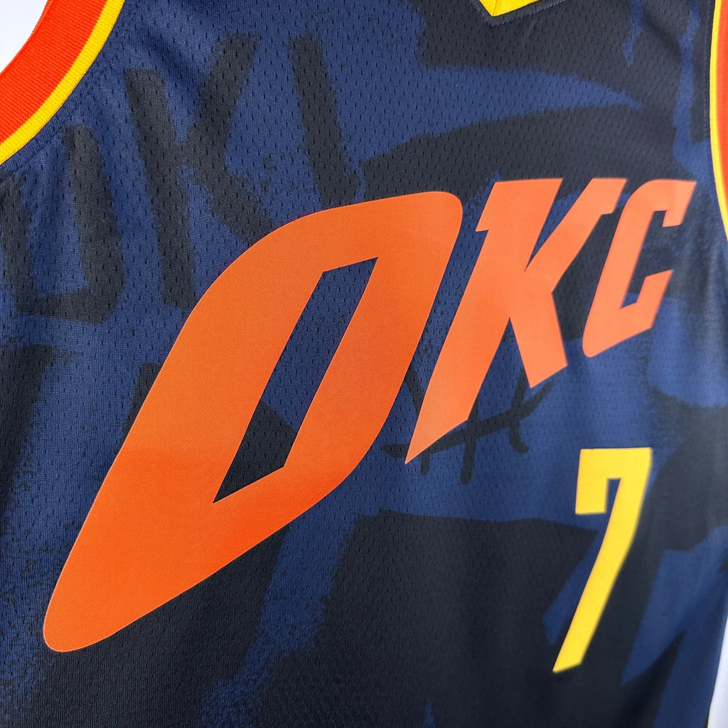 Chet Holmgren Oklahoma City Thunder No.7 City Edition Jersey 2023-24 - View 6