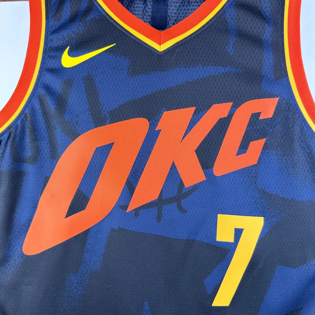 Chet Holmgren Oklahoma City Thunder No.7 City Edition Jersey 2023-24 - View 12