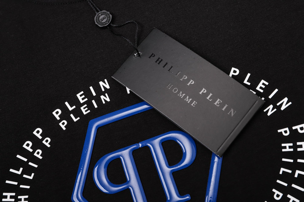 PP Black Cotton Streetwear T-Shirt #9 | Men's Tee