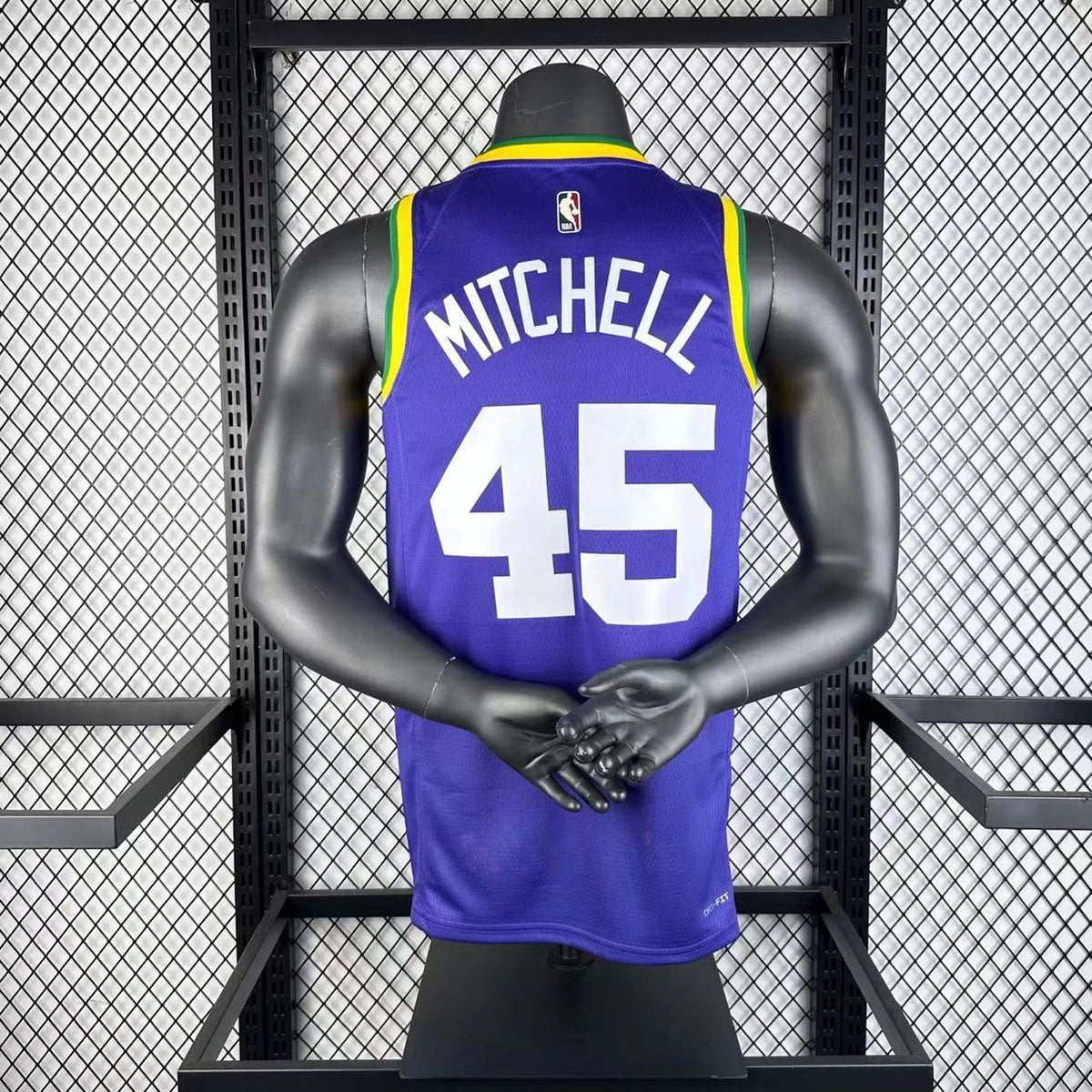 Donovan Mitchell Utah Jazz No.45 Throwback Jersey 2023-24 - View 1