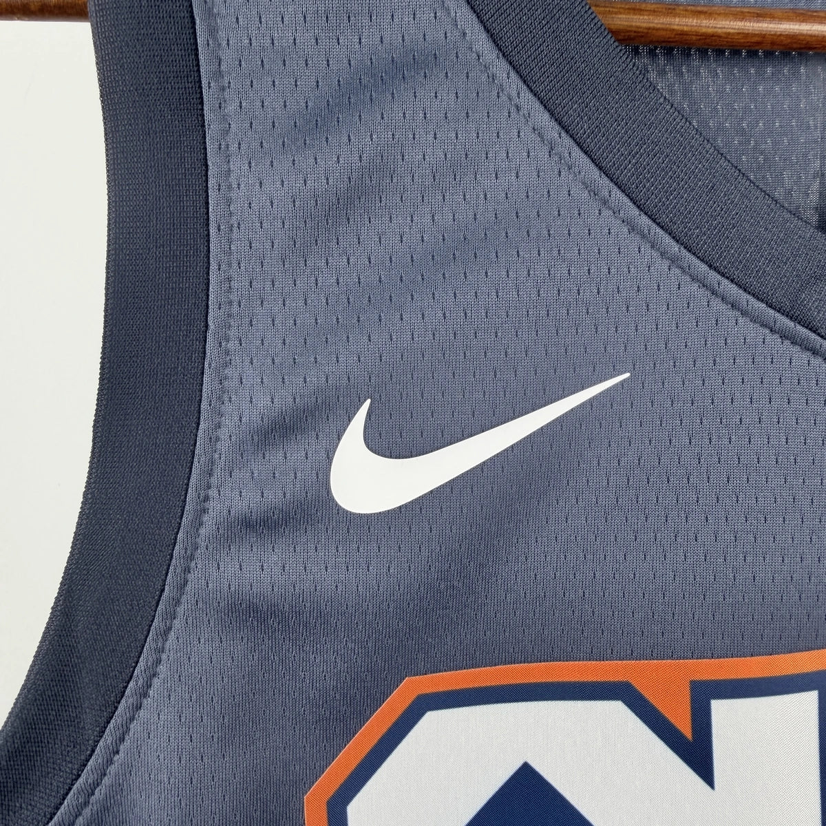 Oklahoma City Thunder 2025-26 city edition basketball jersey detailed side view in team colors for basketball fans