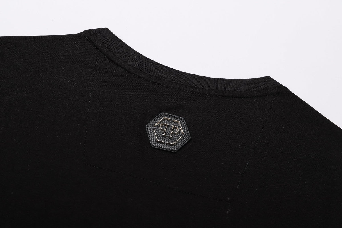 PP Black Cotton Streetwear T-Shirt #9 | Men's Tee