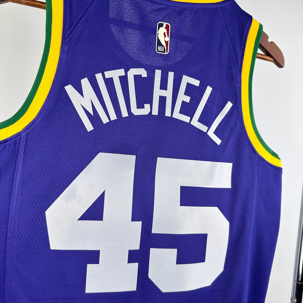 Donovan Mitchell Utah Jazz No.45 Throwback Jersey 2023-24 - View 5
