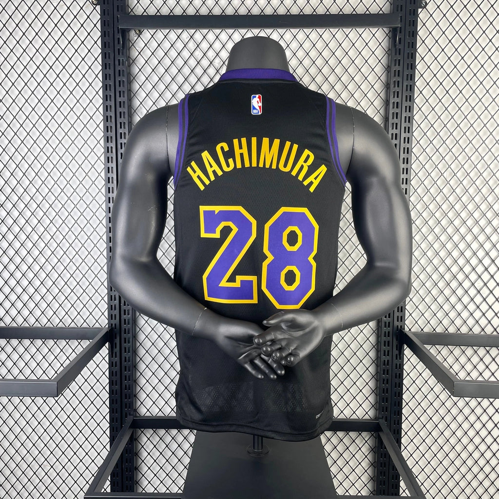Rui Hachimura Los Angeles Lakers No.28 City Edition Jersey 2023-24 - View 11