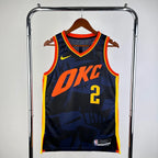 Shai Gilgeous-Alexander Oklahoma City Thunder No.2 City Edition Jersey 2023-24 - View 2