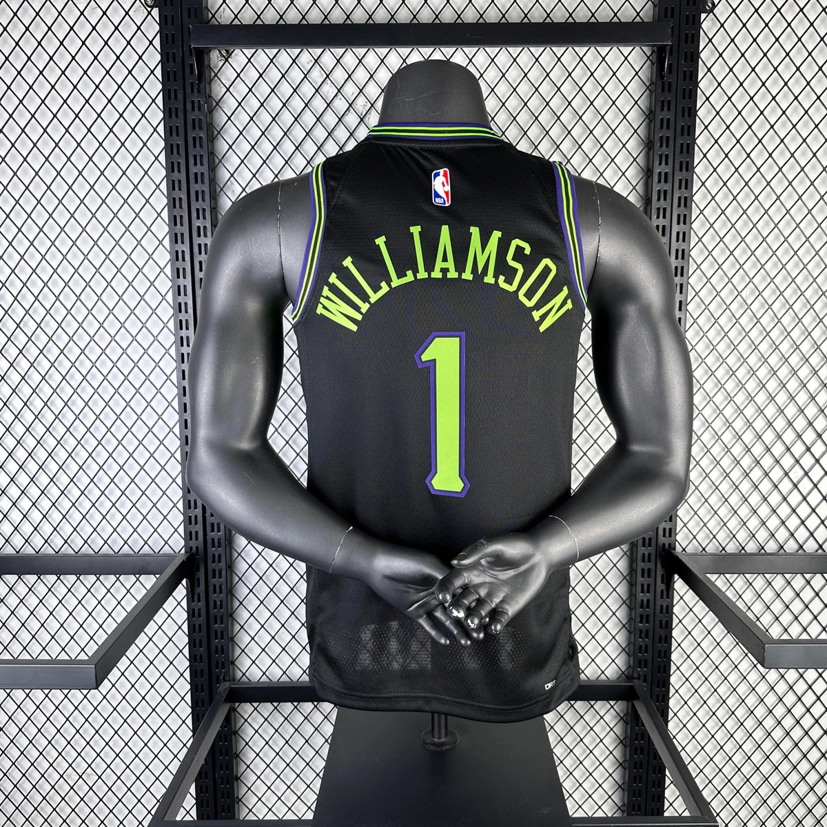 Zion Williamson New Orleans Pelicans No.1 City Edition Jersey 2025-26 - View 6