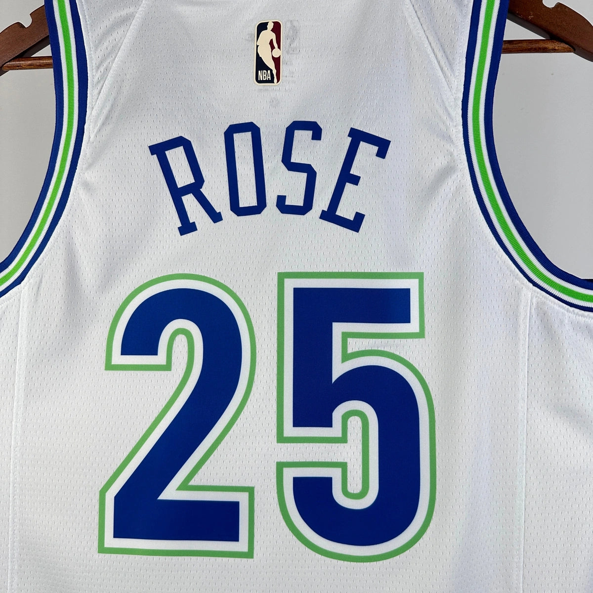 Derrick Rose Minnesota Timberwolves No.25 Throwback Jersey 2023-24 - View 3
