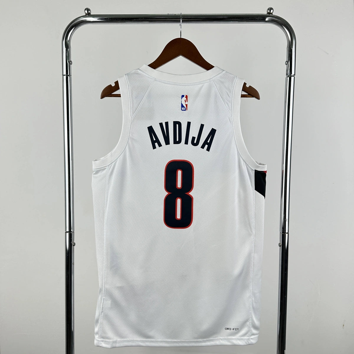 Portland Trail Blazers 2025-26 away basketball jersey back view in black for basketball fans