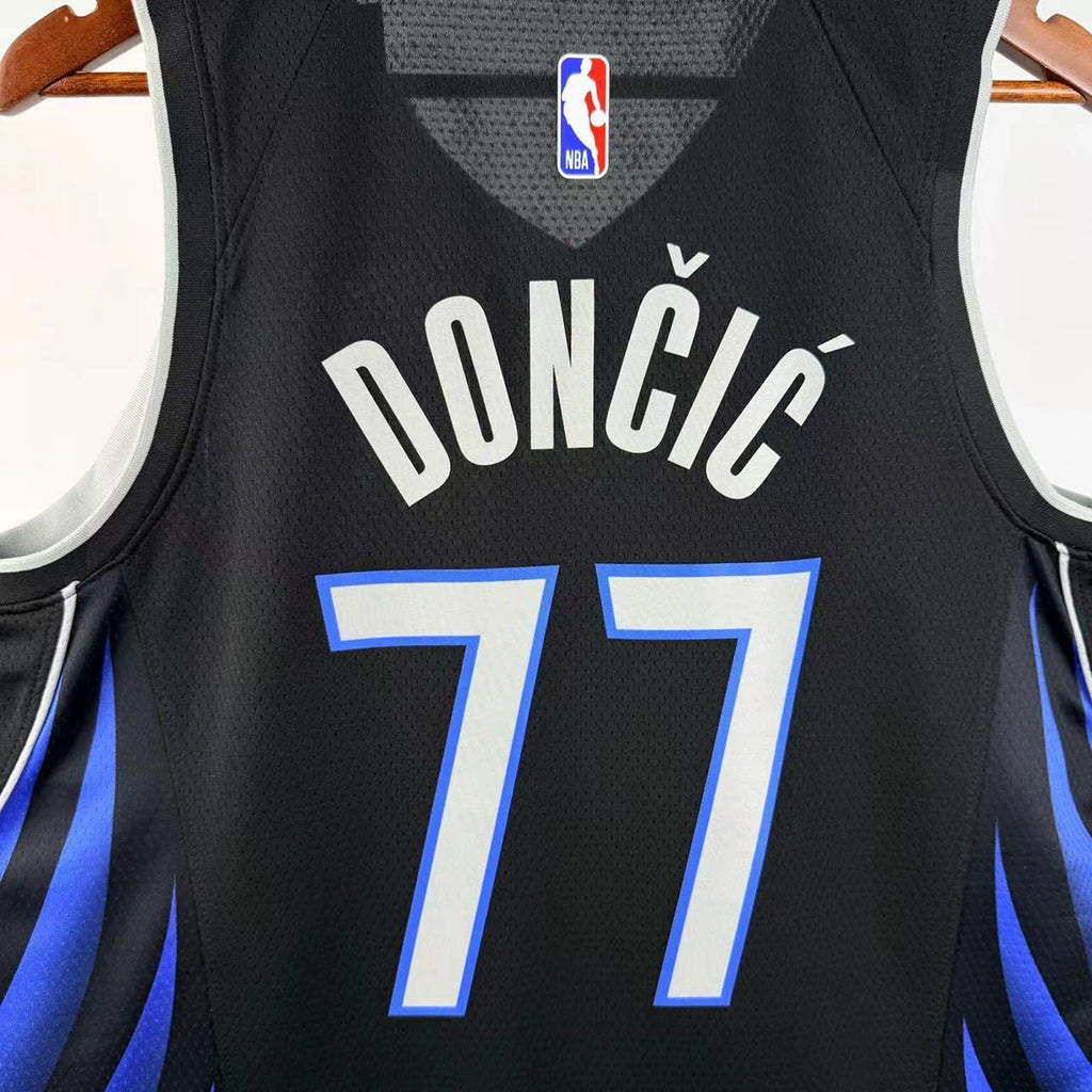 Dallas Mavericks 2025-26 city edition basketball jersey back view in team colors for basketball fans