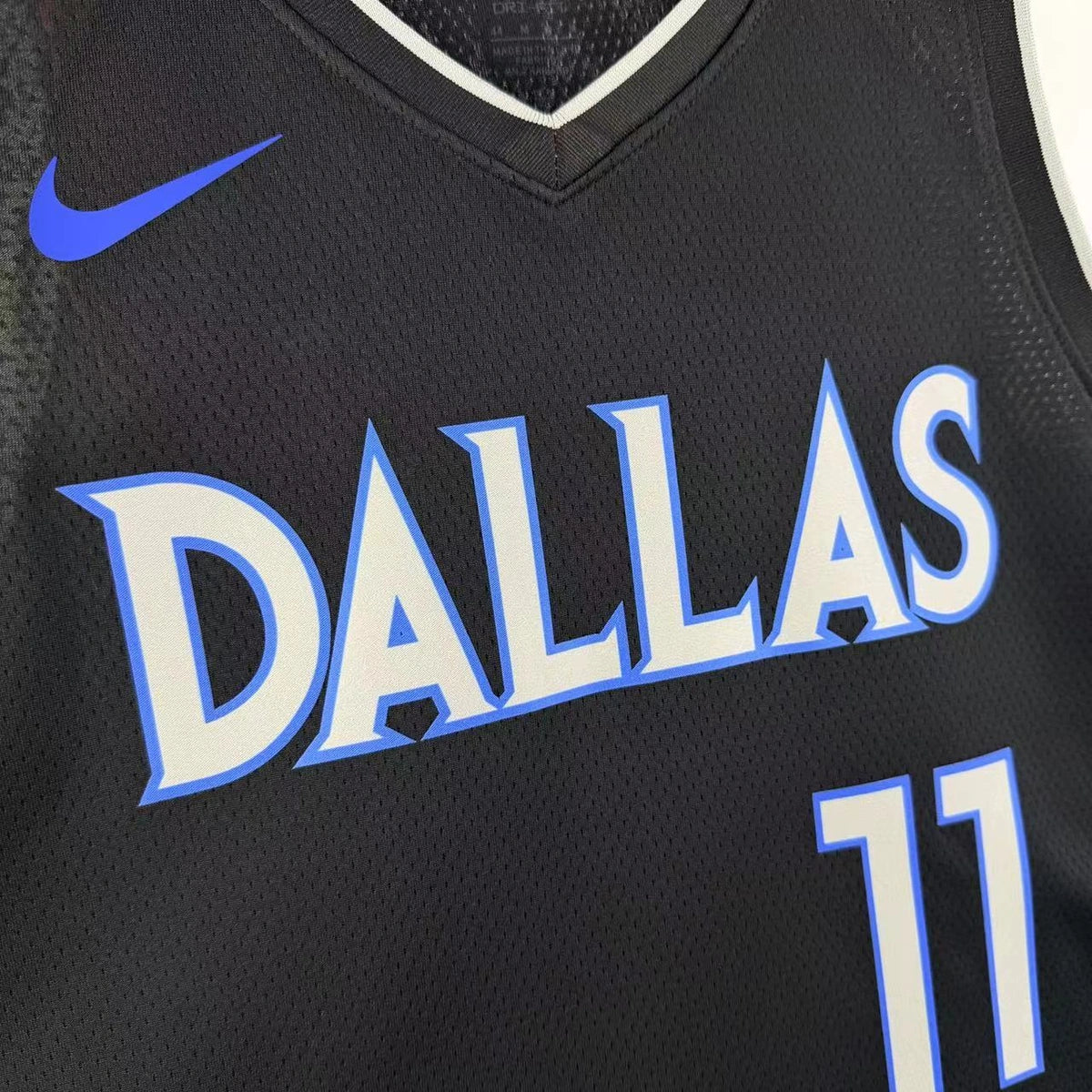 Dallas Mavericks 2025-26 city edition basketball jersey back view in team colors for basketball fans