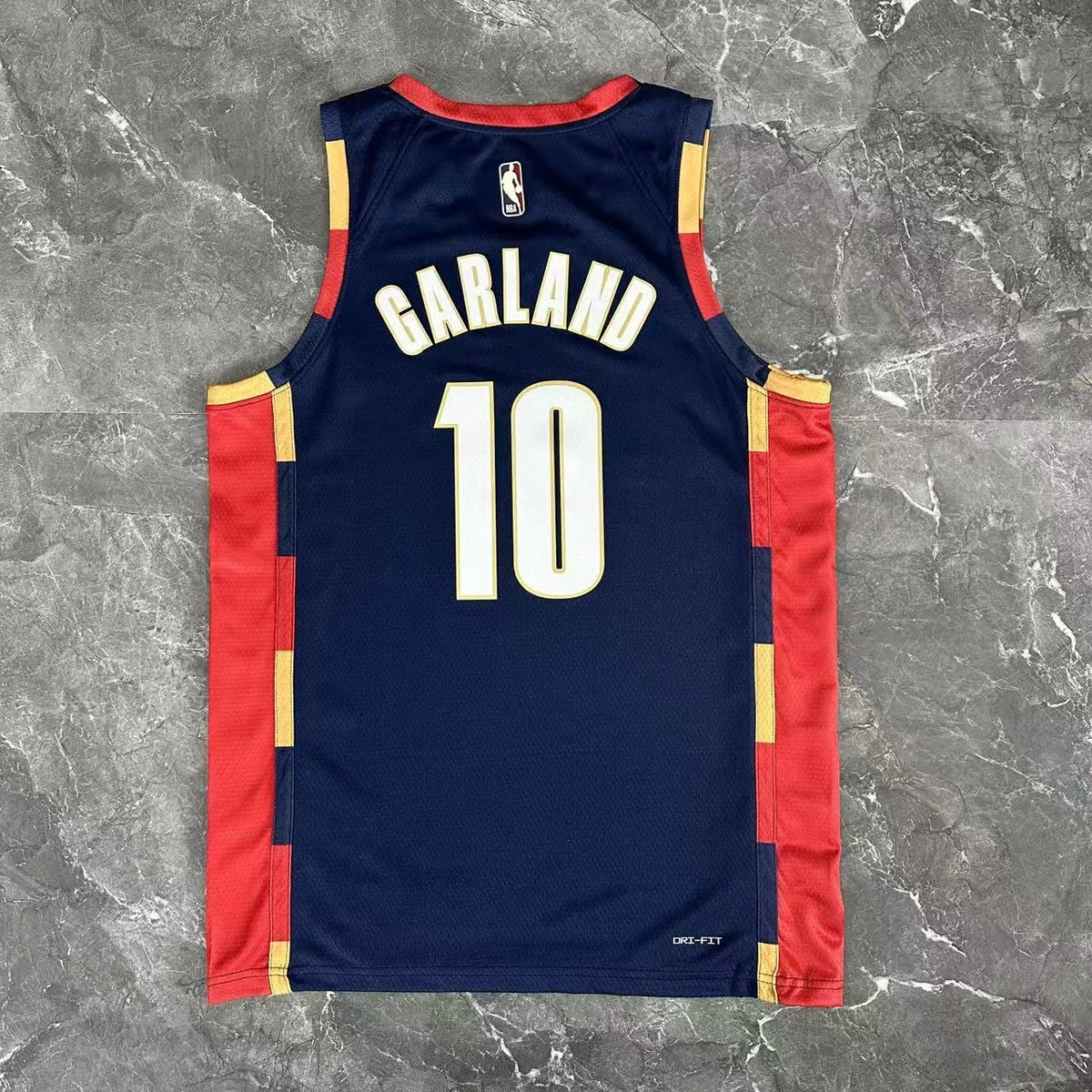 Cleveland Cavaliers 2025-26 throwback edition basketball jersey back view in team colors for basketball fans
