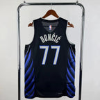 Dallas Mavericks 2025-26 city edition basketball jersey close-up of jersey number and player name in team colors for basketball fans