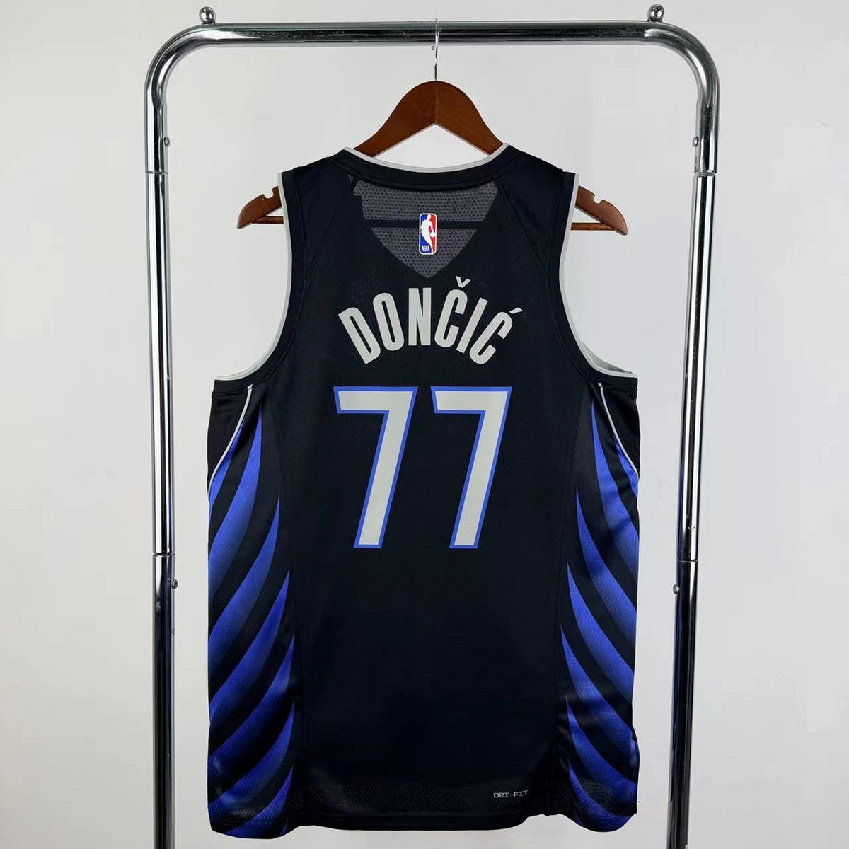 Dallas Mavericks 2025-26 city edition basketball jersey close-up of jersey number and player name in team colors for basketball fans