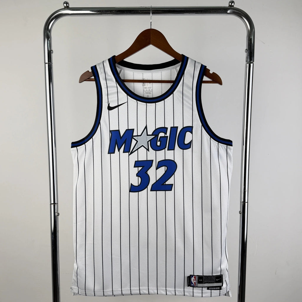 Orlando Magic 2025-26 home basketball jersey front view in white for basketball fans