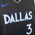 Dallas Mavericks 2025-26 city edition basketball jersey close-up of jersey number and player name in team colors for basketball fans