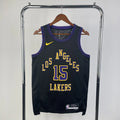 Los Angeles Lakers 2025-26 city edition basketball jersey front view in team colors for basketball fans