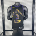 Los Angeles Lakers 2025-26 city edition basketball jersey angled front view in team colors for basketball fans