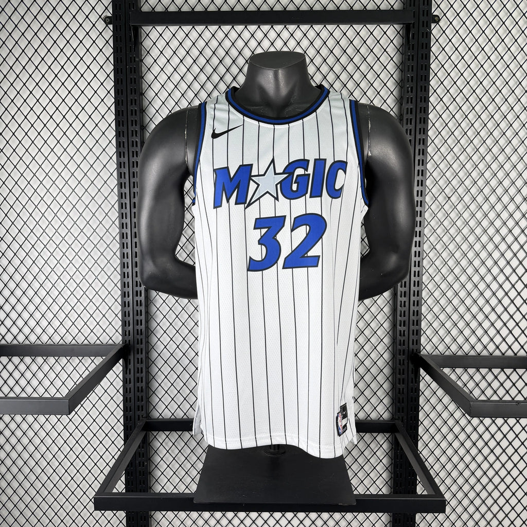 Orlando Magic 2025-26 home basketball jersey side angle view in white for basketball fans