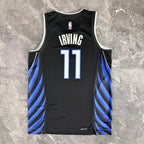 Dallas Mavericks 2025-26 city edition basketball jersey close-up of moisture-wicking fabric texture in team colors for basketball fans