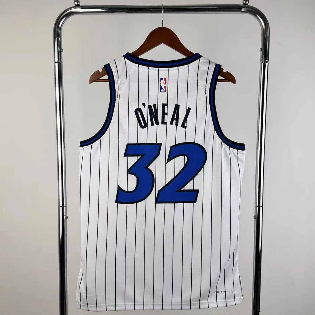 Orlando Magic 2025-26 home basketball jersey back view in white for basketball fans