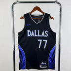 Dallas Mavericks 2025-26 city edition basketball jersey additional angle view in team colors for basketball fans