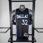 Dallas Mavericks 2025-26 city edition basketball jersey detailed side view in team colors for basketball fans