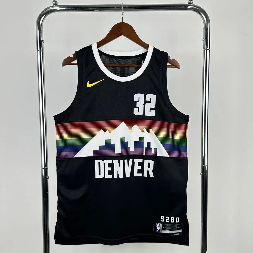 Denver Nuggets 2025-26 city edition basketball jersey front view in team colors for basketball fans