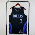Dallas Mavericks 2025-26 city edition basketball jersey front flat lay view in team colors for basketball fans