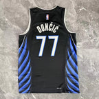 Dallas Mavericks 2025-26 city edition basketball jersey back flat lay view in team colors for basketball fans