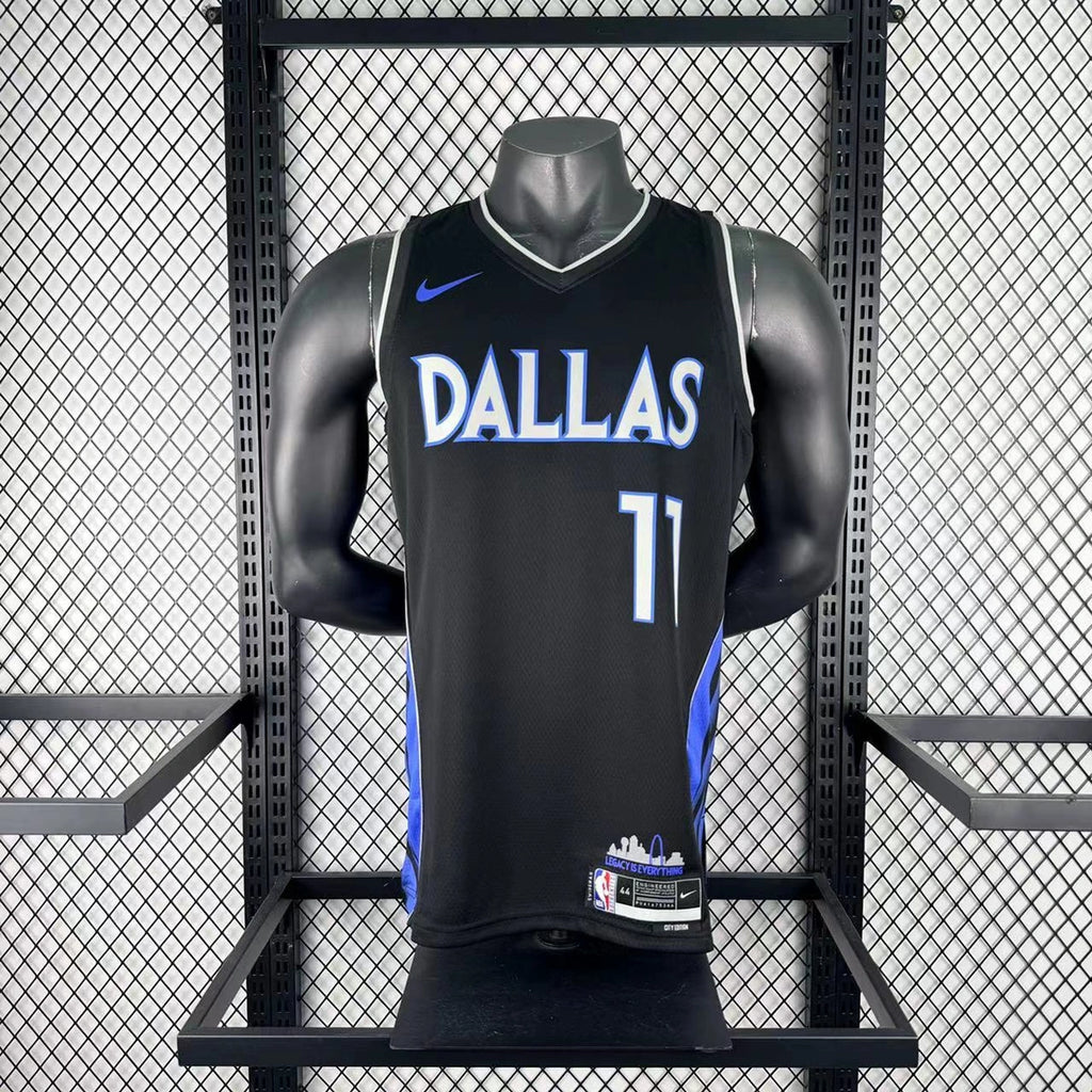 Dallas Mavericks 2025-26 city edition basketball jersey close-up of sleeve and armhole stitching in team colors for basketball fans