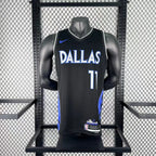 Dallas Mavericks 2025-26 city edition basketball jersey close-up of sleeve and armhole stitching in team colors for basketball fans