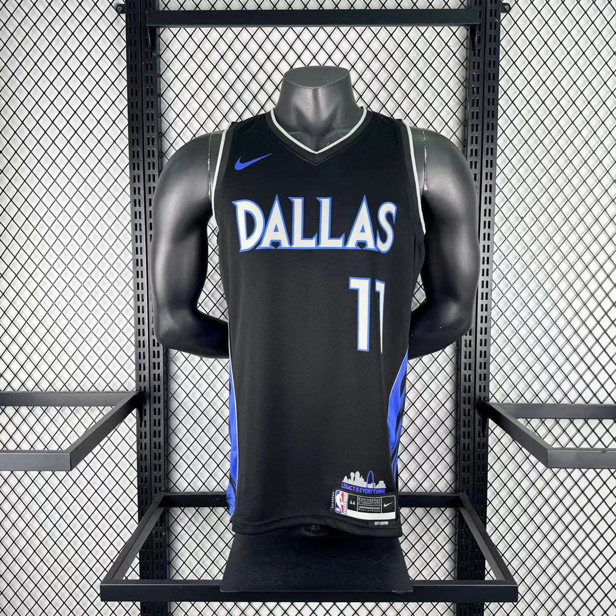 Dallas Mavericks 2025-26 city edition basketball jersey close-up of sleeve and armhole stitching in team colors for basketball fans