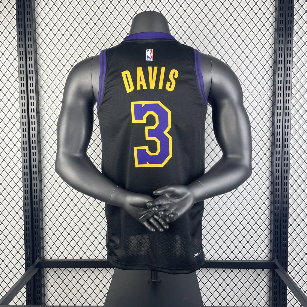Los Angeles Lakers 2025-26 city edition basketball jersey side angle view in team colors for basketball fans