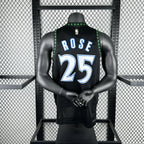 Minnesota Timberwolves 2025-26 throwback edition basketball jersey angled front view in team colors for basketball fans