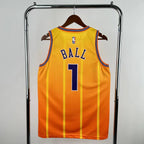 Charlotte Hornets 2025-26 city edition basketball jersey back view in team colors for basketball fans