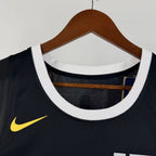 Denver Nuggets 2025-26 city edition basketball jersey close-up of jock tag and hem details in team colors for basketball fans