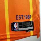 Charlotte Hornets 2025-26 city edition basketball jersey front flat lay view in team colors for basketball fans