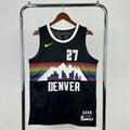 Denver Nuggets 2025-26 city edition basketball jersey front view in team colors for basketball fans