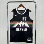 Denver Nuggets 2025-26 city edition basketball jersey front view in team colors for basketball fans