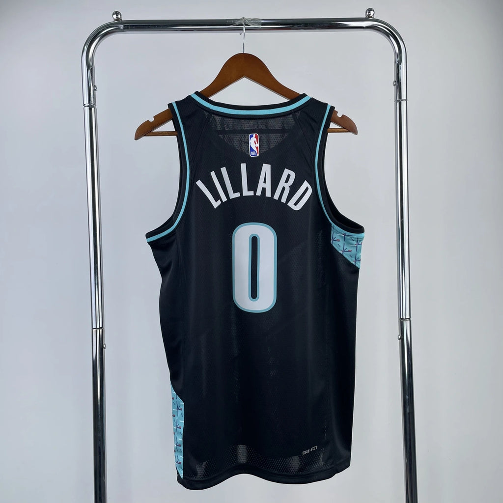 Portland Trail Blazers 2025-26 city edition basketball jersey back view in team colors for basketball fans