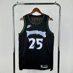 Minnesota Timberwolves 2025-26 throwback edition basketball jersey front view in team colors for basketball fans