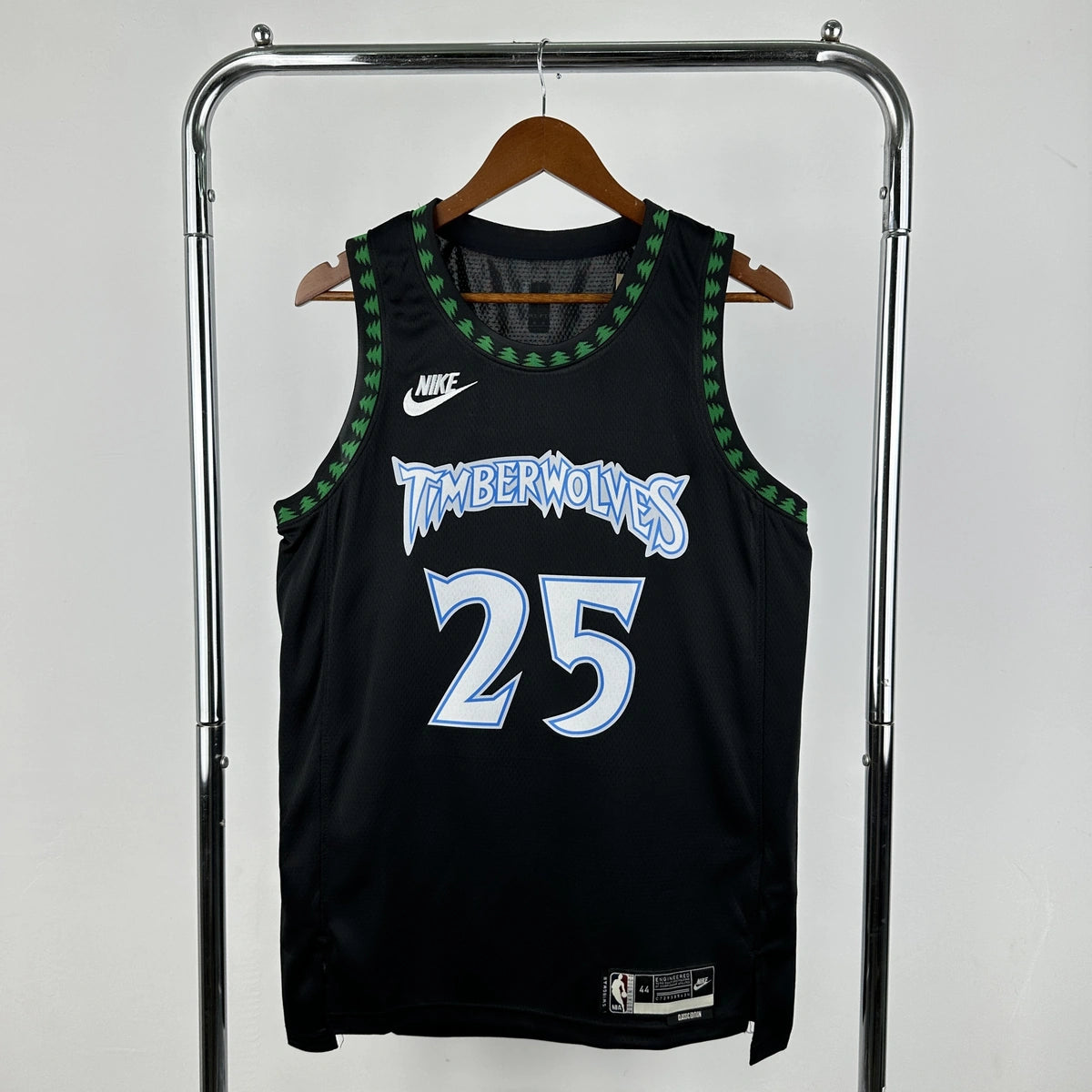 Minnesota Timberwolves 2025-26 throwback edition basketball jersey front view in team colors for basketball fans