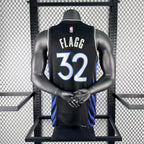 Dallas Mavericks 2025-26 throwback edition basketball jersey angled front view in green for basketball fans