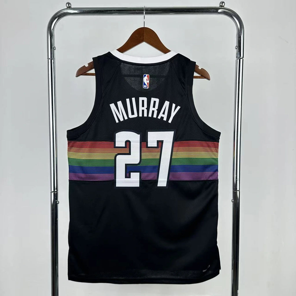 Denver Nuggets 2025-26 city edition basketball jersey back view in team colors for basketball fans