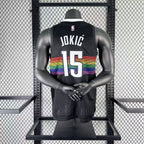 Denver Nuggets 2025-26 city edition basketball jersey angled front view in team colors for basketball fans