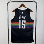 Denver Nuggets 2025-26 city edition basketball jersey back view in team colors for basketball fans