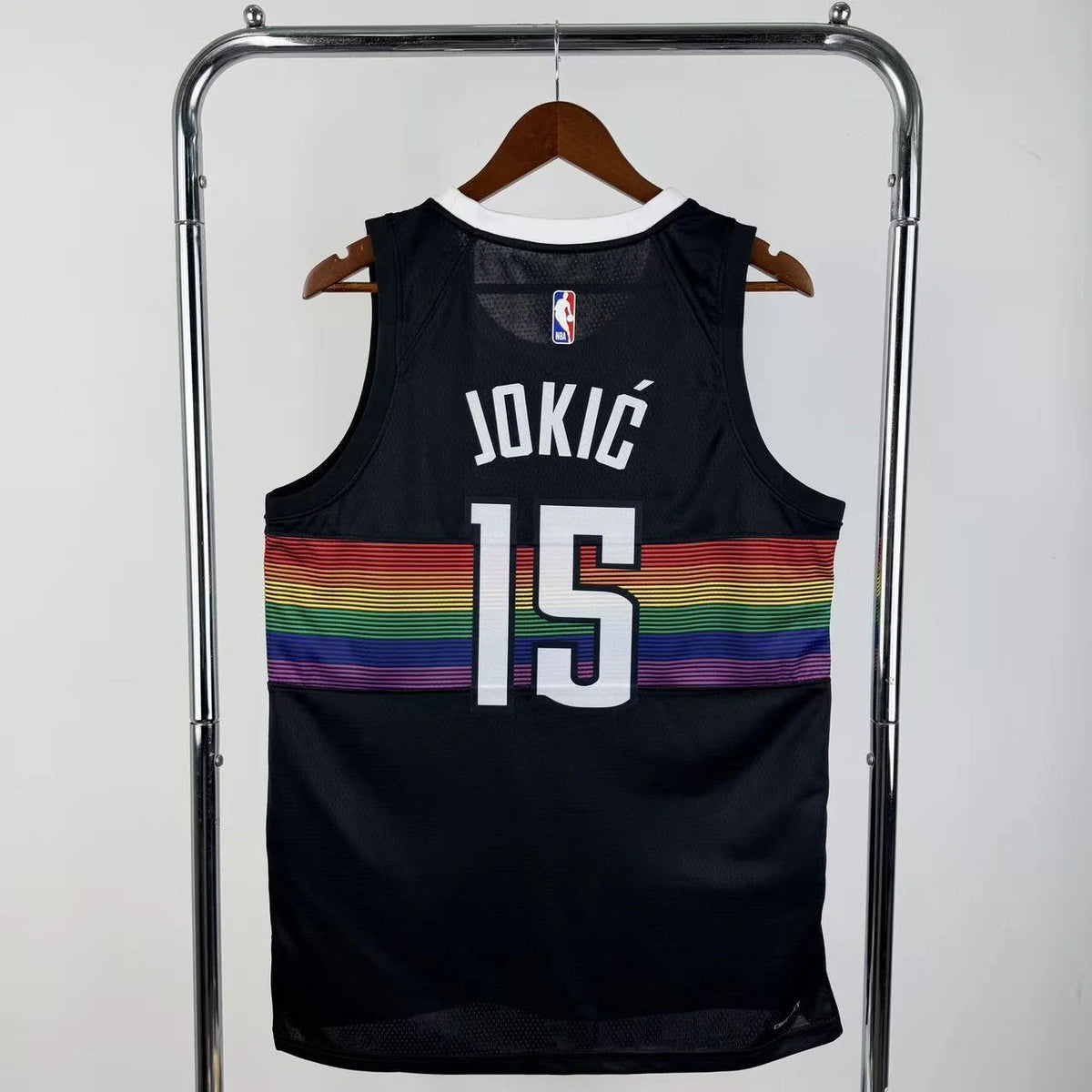 Denver Nuggets 2025-26 city edition basketball jersey back view in team colors for basketball fans